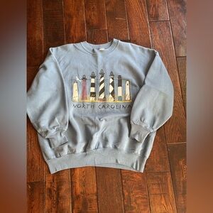Vintage Hanes Gray Graphic Sweater
